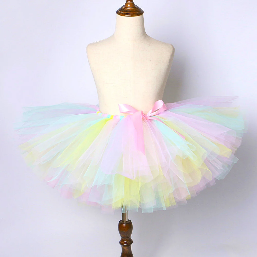 tutus de dança infantil, saias de aniversário,