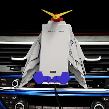 

Folding Wireless Mobile Phone Charging Bracket Mechanical Wing Angel Wing Wireless Car Charger Holder For IOS Android