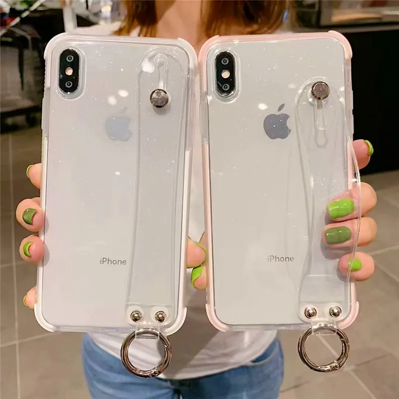 Gimfun розовое Сверкающее Сердце Любви чехол для телефона для Iphone Xr 7 8 6s Xs Max прозрачный ТПУ блестящий чехол для Iphone 11 Pro Max