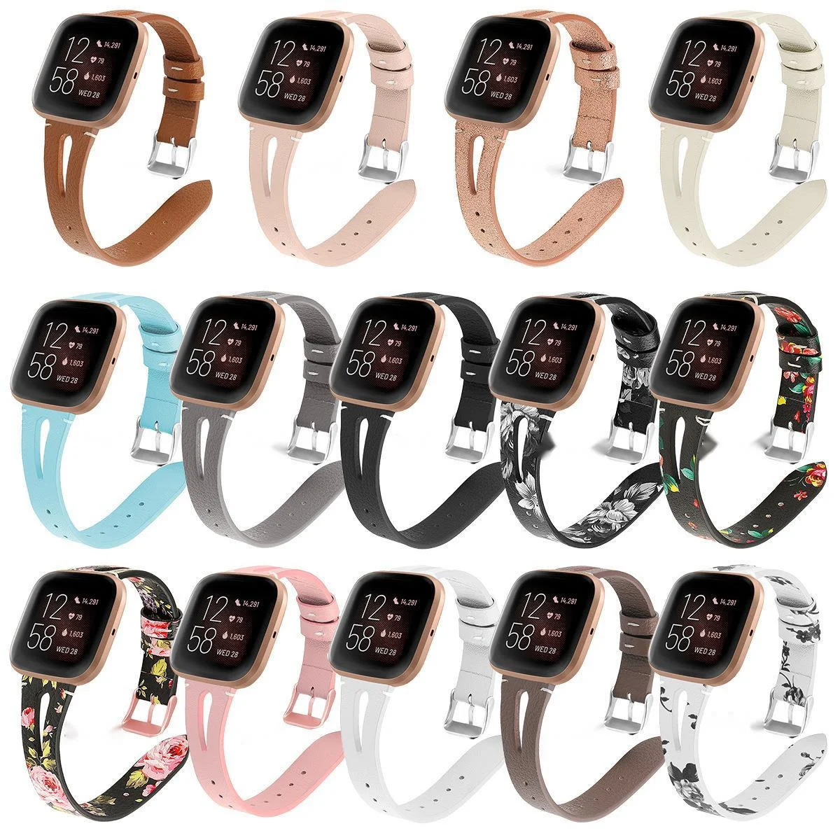 Силиконовый ремешок для Fitbit Versa 2 водонепроницаемый высококачественный Женский