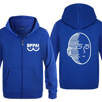 

Zipper Hoodies Men One Punch ONE Oppai Anime Cartoon Mens Hoodie Fleece Long Sleeve Man's Jacket Sweatshirt Skate Oversized Coat