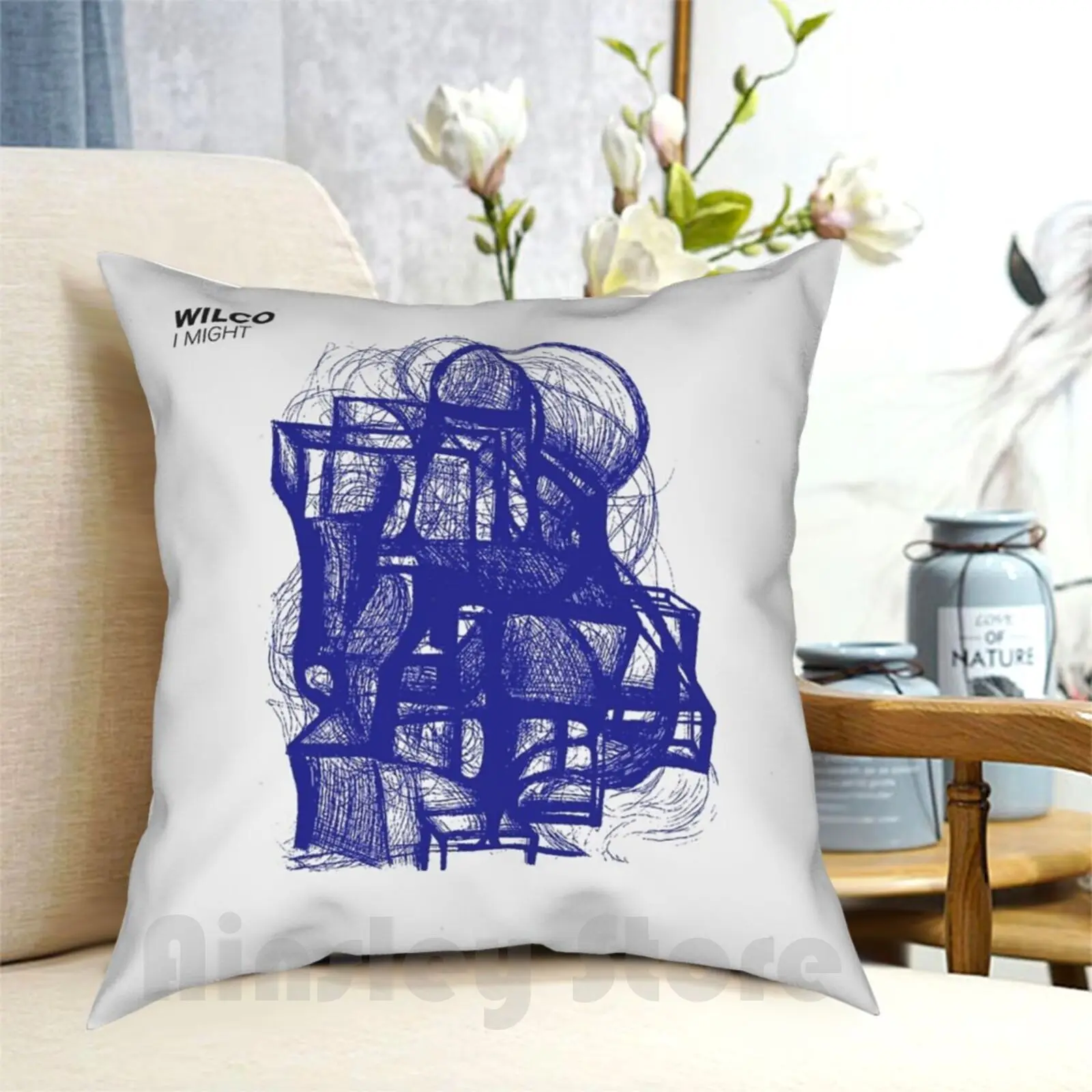 Wilco B Federa Stampata Per La Casa Morbida Fodera Per Cuscino Fai-Da-Te Wilco Band Wilco Band Metal Metal Band Band Song Simple Hipster