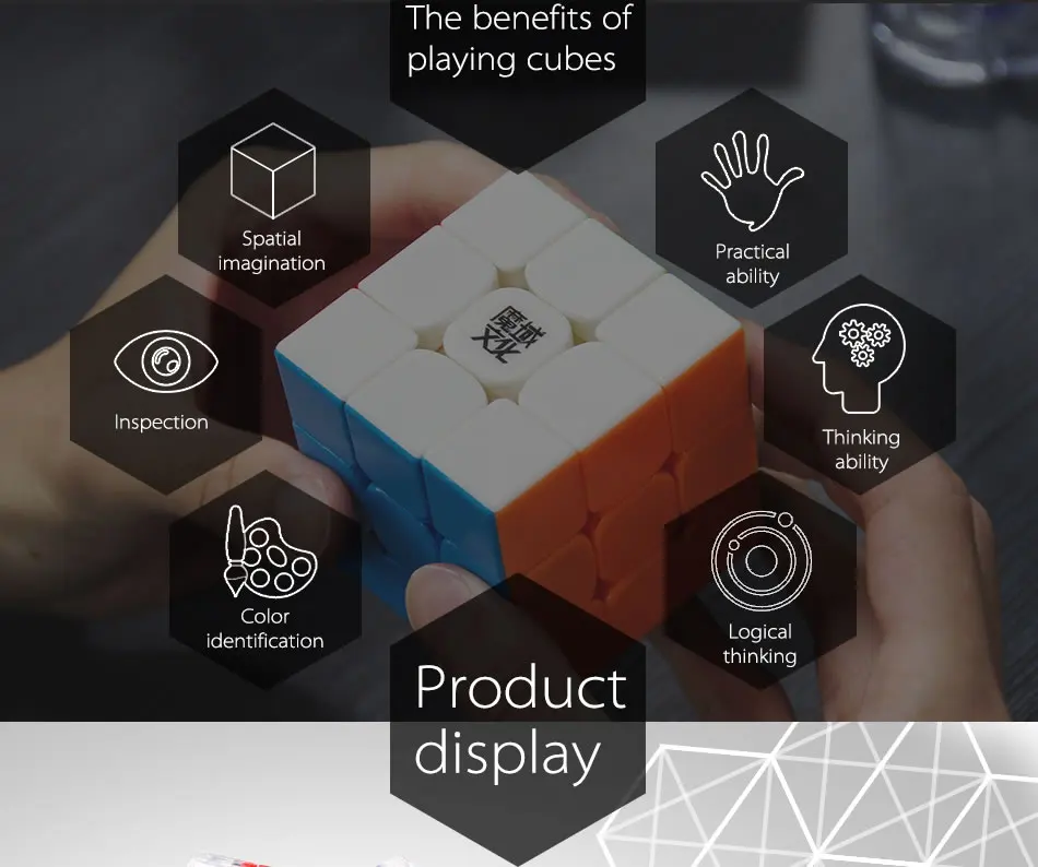 Высокое качество, MoYu Crystal, 3x3x3, магический куб, куб, класс, 3x3, скоростная головоломка, рождественский подарок, идеи, детские игрушки