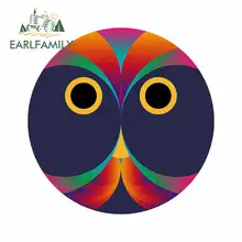 EARLFAMILY 13cm x 13cm Owl Sign Car Stickers Vinyl Car Wrap JDM Windshield Bumper Windows Trunk Truck Graphics Car Accessories