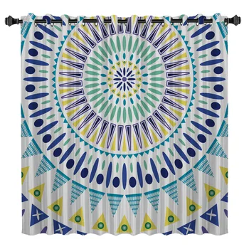 

Mandala Circle Window Treatments Curtains Valance Window Curtains Dark Living Room Blackout Bathroom Curtains Outdoor Indoor