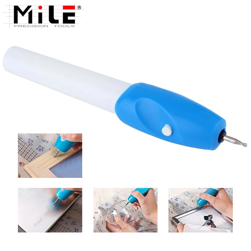 

MILE 1Piece High Quality Mini Engraving Pen Electric Carving Pen Machine Graver Tool Engraver with Replacement Nozzle