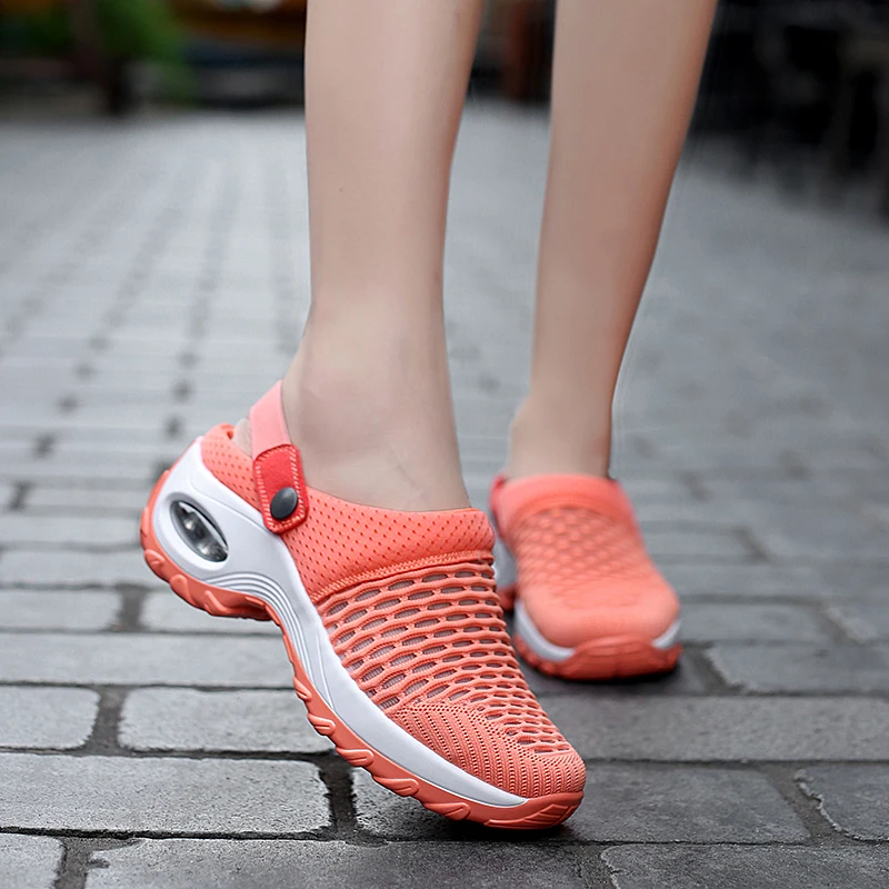 Women Casual Increase Cushion Sandals Non-slip Platform Sandal Mesh Outdoor Walking Slipper women sandals