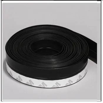 

35mm Silicone Seals Strip for Frameless Window Balcony Seals 4.75m odd Black
