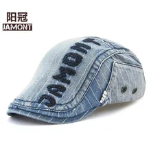 [JAMONT] хлопковый мужской берет, плоская кепка для гольфа, для вождения, Солнцезащитная шляпа для женщин, пара козырьков, джинсовая кепка, Casquette Boina Masculina Gorras Planas