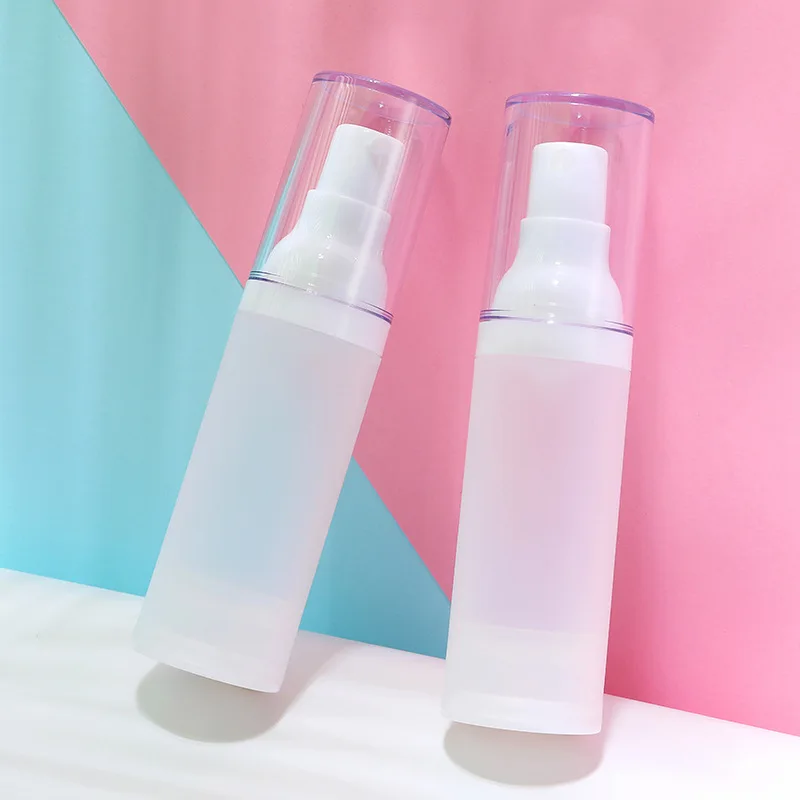 

New 15ml 30ml 50ml vacuum bottle pp scrub hydrating small watering can Press emulsion vacuum bottle