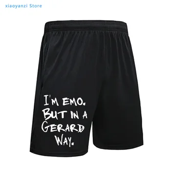 

I'M Emo But In A Gerard Way Men Shorts Harajuku Male Casual Beach Brand Sweatpants Summer Funny Music Mcr Band Fan Pun Shorts