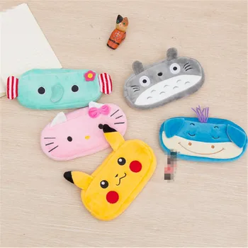 

25cm Cute Pikachu Totoro Pencil Case Eye Masks Plush Toys Pen Bag for Coin Dolls for Kids Children Birthday Christmas Gifts