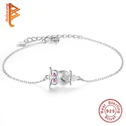 Оптовая продажа 5 шт. модные продажи Аутентичные 100% 925 Серебряные пульсары Mujer розовый кристалл браслет для женщин ювелирные изделия подарок