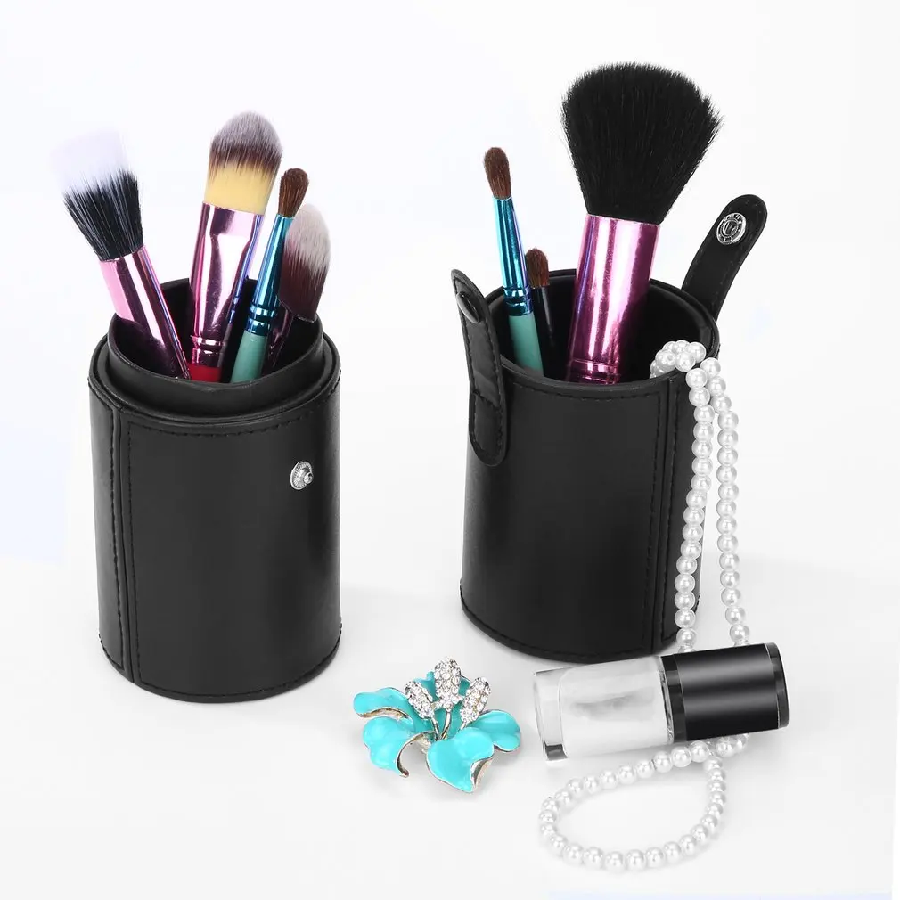 Ретро унисекс Винтаж прокатки кожаная ручка Карандаш Чехол пакет кошелек сумка