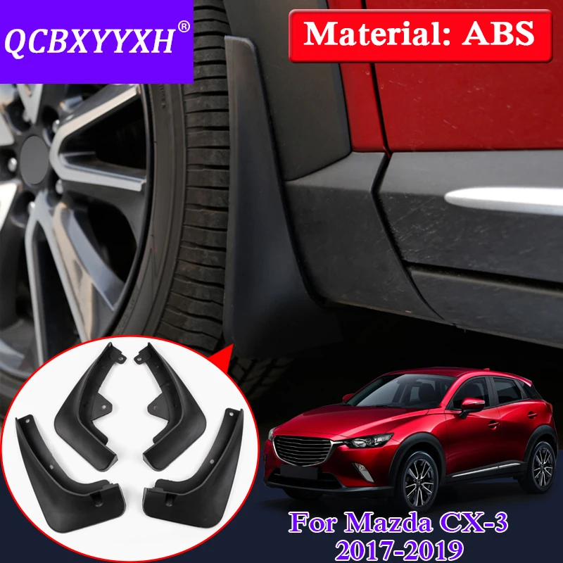 HIGH Flying 4pcs Front/&Rear Mud Splash Flaps Guards Mudguard for Mazda 3 M3 Axela Sedan 2014 2015 2016 2017