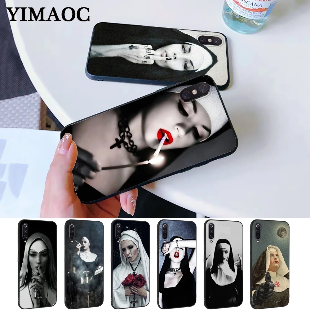 Sister nun силиконовый чехол для Xiaomi 6 8 9 SE A1 A2 A3 Lite F1 Mix 2S MAX 3 9T Pro CC9E CC9 |