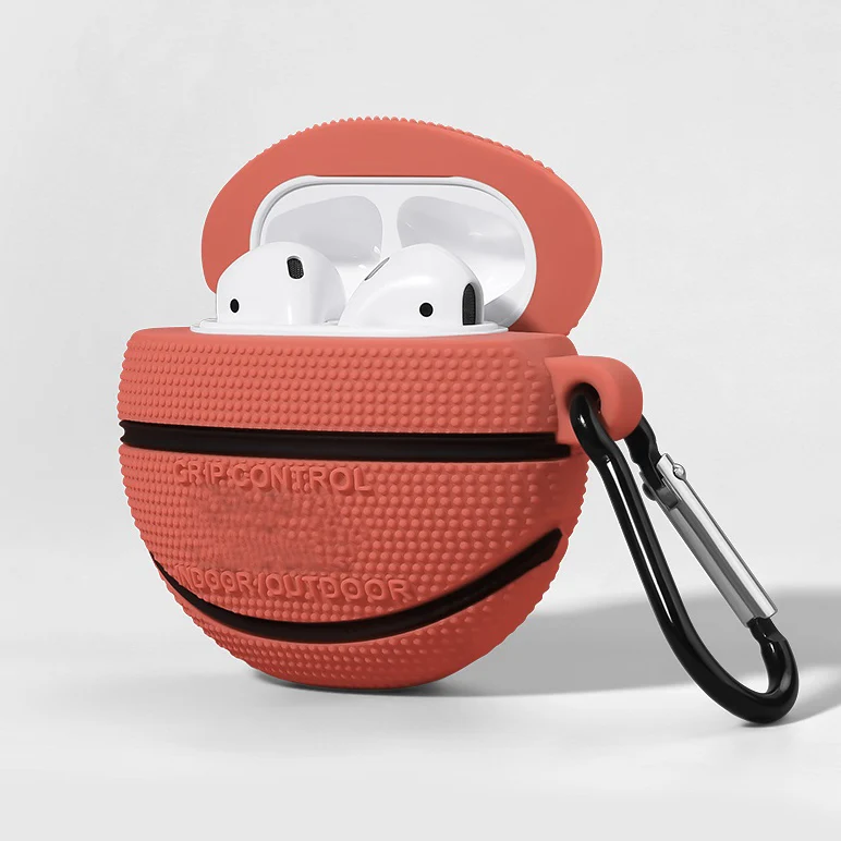 Мягкий чехол-карабин для бейсбола, футбола, баскетбола для AirPods 1& 2
