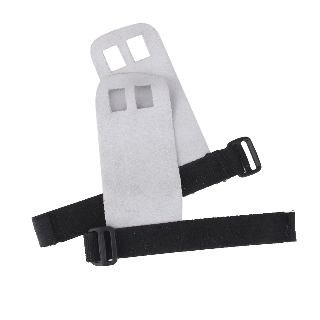 1Pair Gym Hand Grip Guard Palm Protector Leather Glove Pull Up Bar L