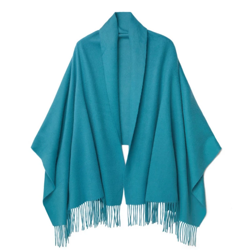 CAVME шарф из чистого кашемира, Пашмина для женщин, женские шарфы, одноцветные базовые длинные шарфы с кисточками, шаль, обертывания 70*200 см, 320 г - Цвет: CAVME 28
