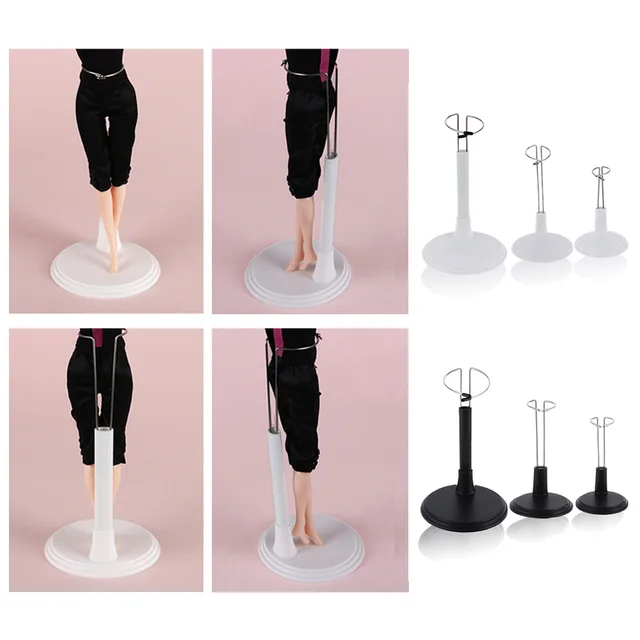 Cute Adjustable Metal White/Black Doll Dummy Puppet Wrist Stand Holder Bracket Support Dollhouse Accessory Toy Display Kid Gift 2