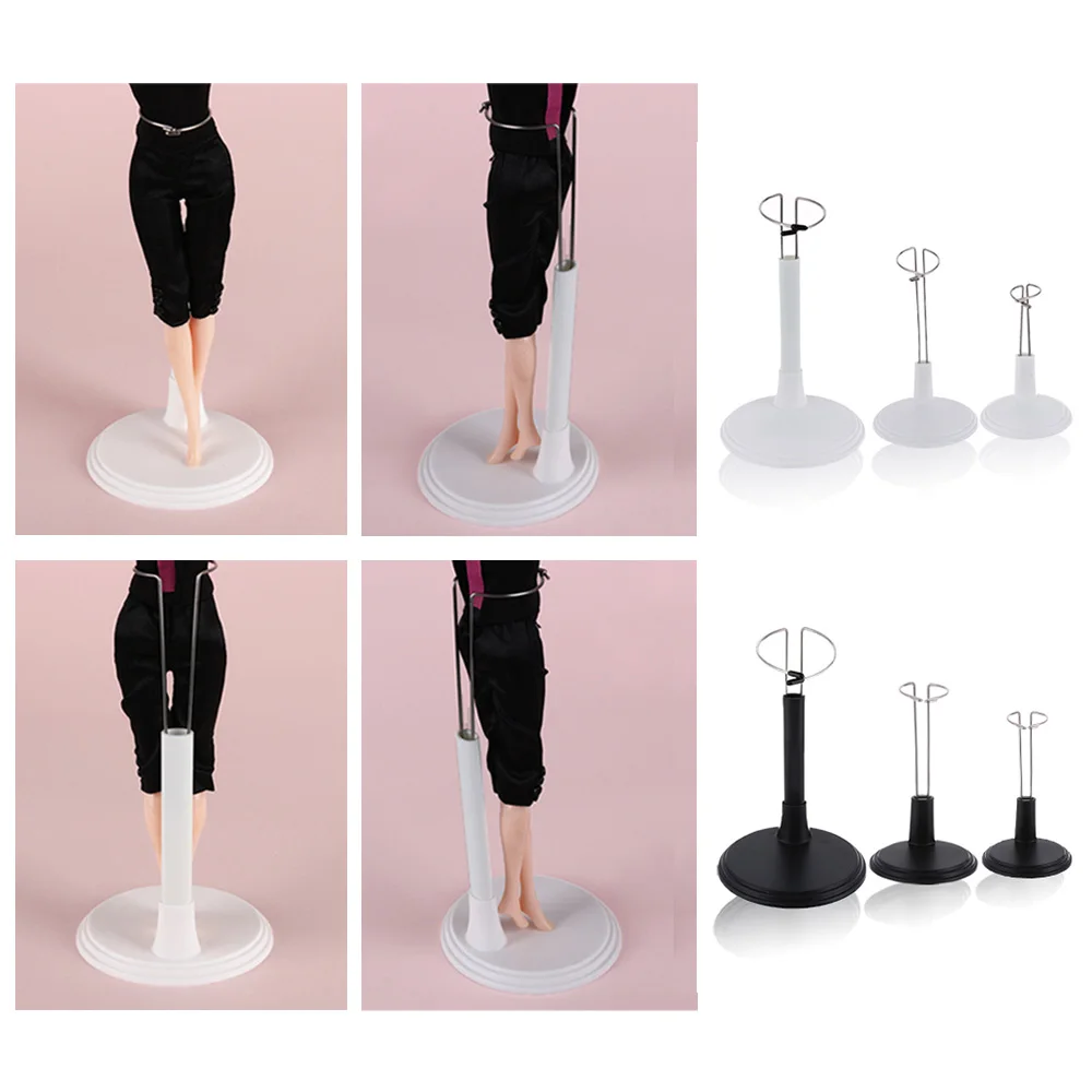 Cute Adjustable Metal White/Black Doll Dummy Puppet Wrist Stand Holder Bracket Support Dollhouse Accessory Toy Display Kid Gift 2