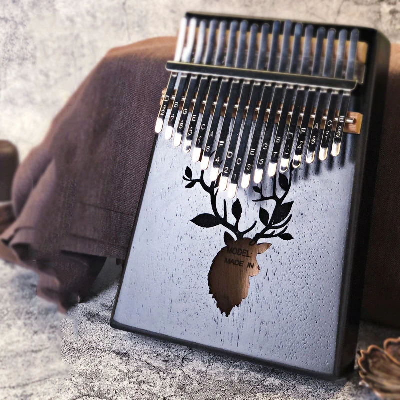 

Professional 17 Keys Kalimba Thumb Piano High Quality Wood Mbira Body Musical Instrument With Learning Book Kalimba For Beginner
