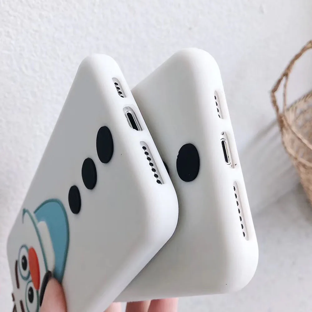 Забавный милый 3D мультяшный Снежный детский чехол для телефона для iPhone 6, 6 S, 7, 8 Plus, мягкий силикагелевый чехол для iPhone X, XR, XS, 11 Pro Max