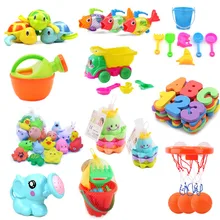 Различные стили, милые игрушки для купания, детский инструмент для душа, водные игрушки для детей, детские игрушки для ванны, развивающие игрушки