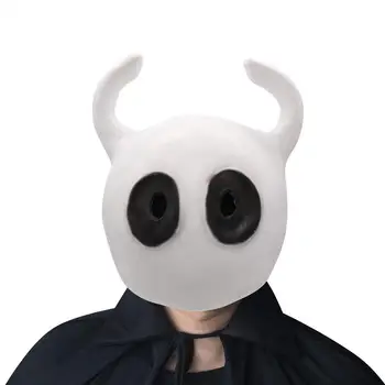 

Hollow Knight Mask Cosplay Game Latex Funny Mask Helmet Halloween Party Props