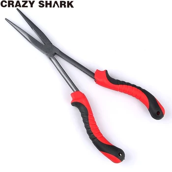

Crazy Shark Fishing Pliers Hook Remover Long Nose Fishing Pliers 11 Inches Stainless Steel Goods For Fishing Carp Fish Tools