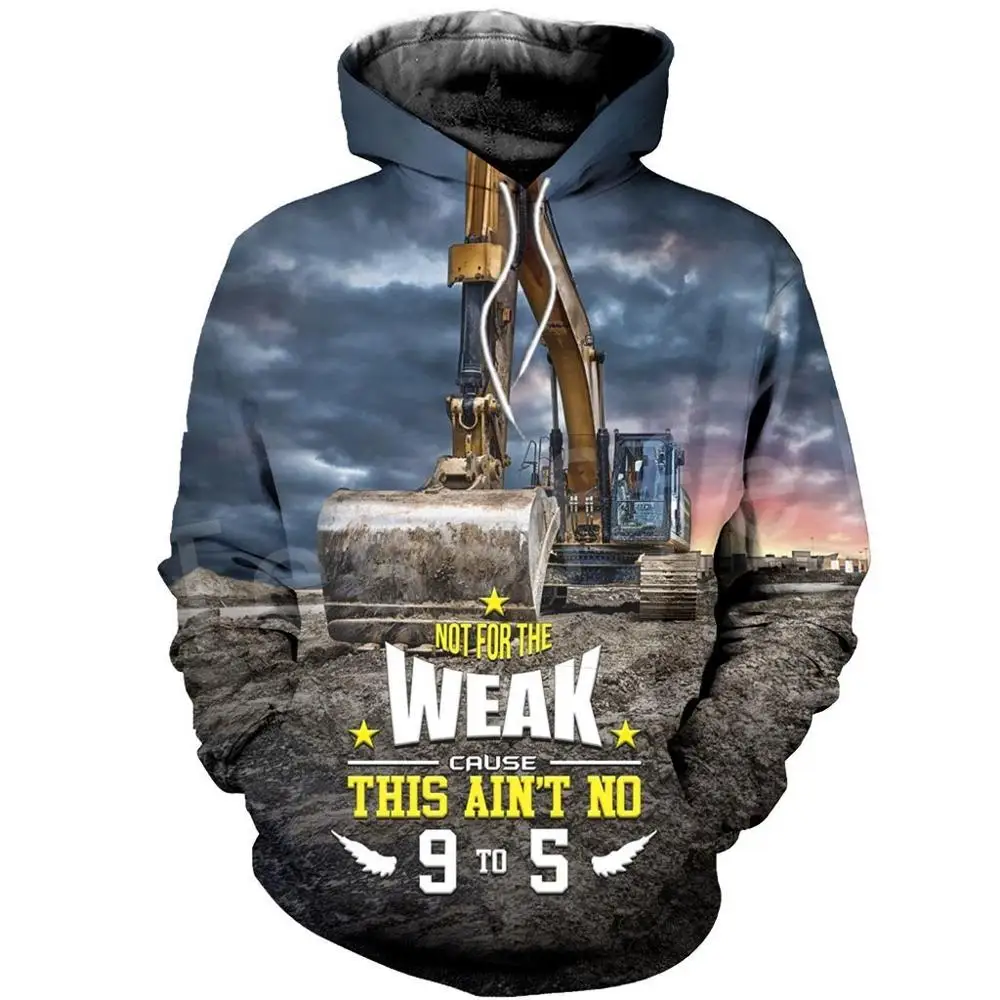 

Tessffel Excavator Heavy Equipment Operator Worker Driver Tracksuit 3DPrint Casual Drop shipping Sweatshirt Hoodies Men/Women A7