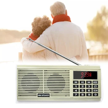 

L-518 Digital MP3 Music Player Speaker Mini Portable Mini Auto Scan FM AM MW Radio Receiver