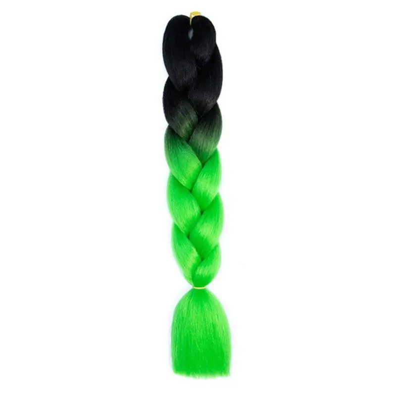 24 дюйма 2 тона цвет Омбре Джамбо косички синтетические волосы для наращивания Высокая температура волокна крючком Твист косички парик прически - Цвет: 17