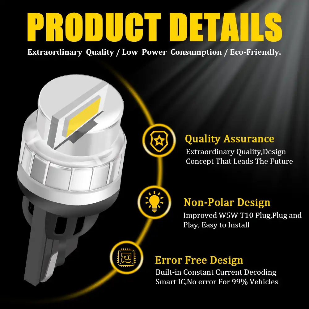 Bmtxms 10x W5w T10 Led電球canバスbmw アウディ メルセデスベンツ車内読書パーキングライト白 赤アンバーエラーなし 信号ランプ Aliexpress
