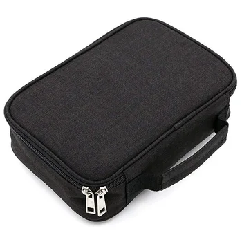 

72 Slots Zipper Student Sketch Large Capacity Inner Pocket Art Supplies Portable Pencil Case Organizer With Handle Sturdy Canvas