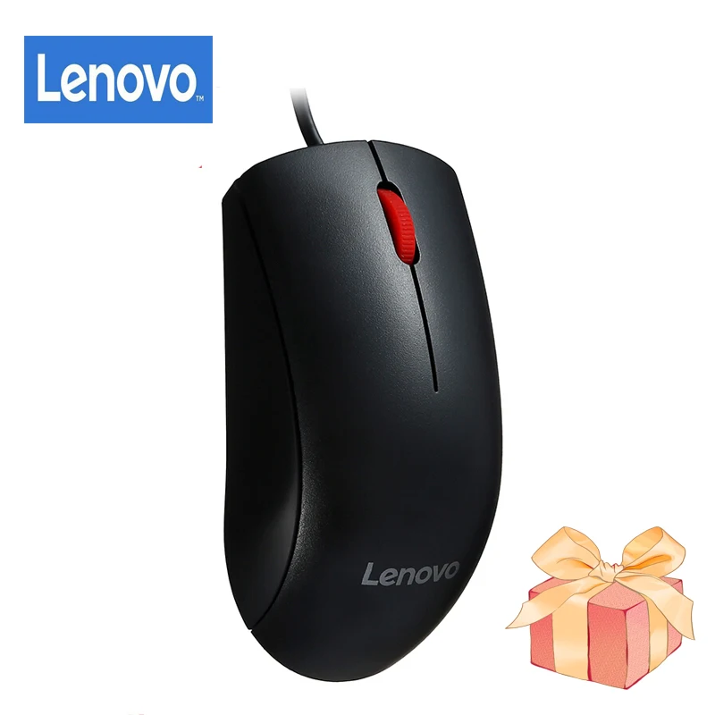 Оригинальная Проводная оптическая мышь Lenovo Mouse M120Pro игровая 1000 точек/дюйм красный