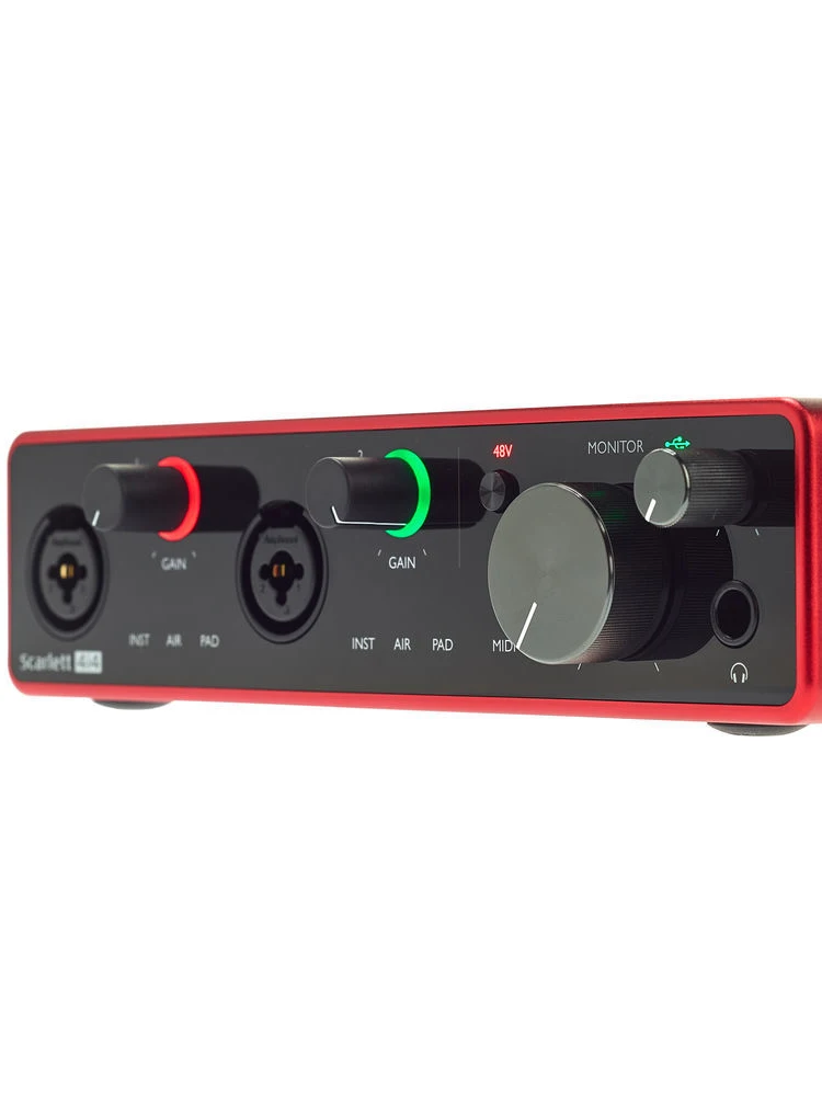 Focusrite – carte son Scarlett 4i4 3e génération, entrée 4 sorties,  interface audio USB, carte son d'enregistrement pour Microphone, guitare  basse - AliExpress