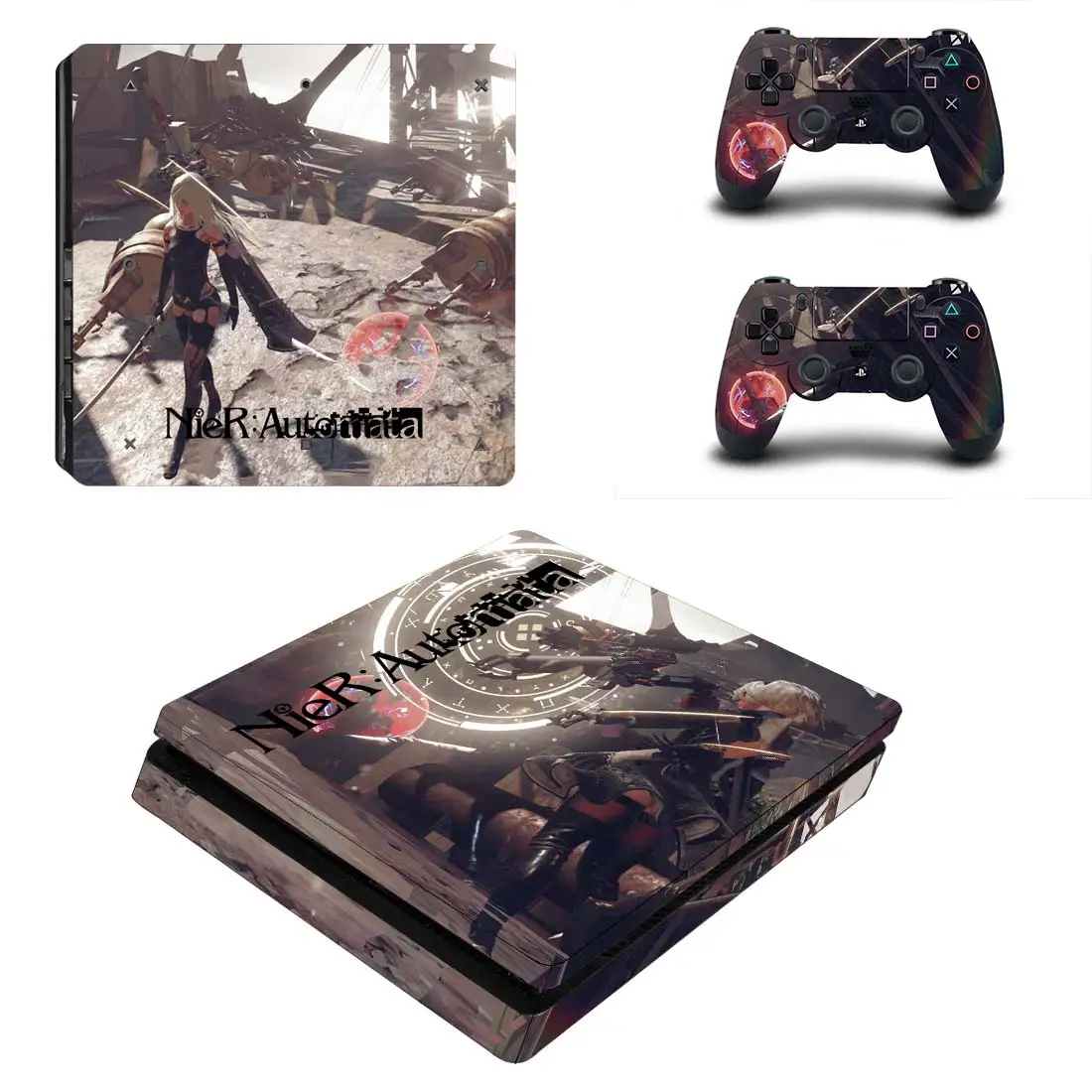 NieR Automata полное покрытие PS4 тонкая наклейка Play station 4 кожа Наклейка для playstation 4 PS4 Slim Consol& контроллер Кожа винил