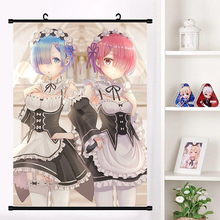 Anime Re: Zero kara Hajimeru Isekai Seikatsu Rem Ram Poster Wall