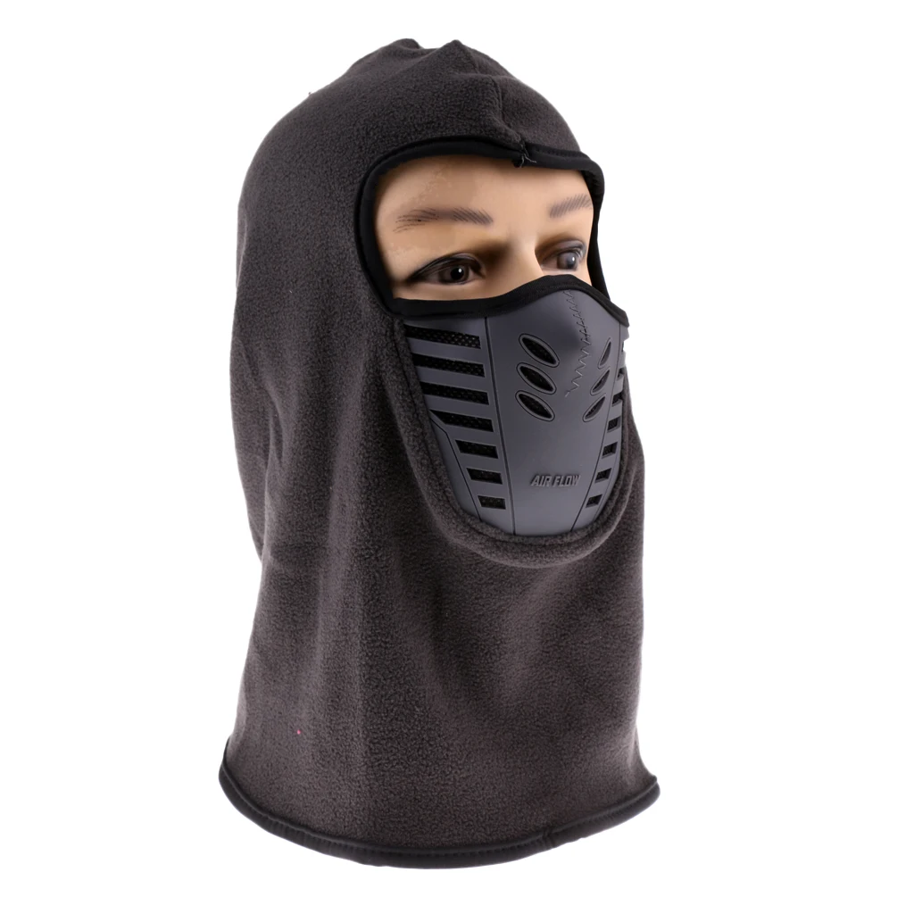 Winter Fleece Balaclava - Windproof Mask Adjustable Face Head Warmer for Skiing, Cycling, Motorcycle Outdoor Sports