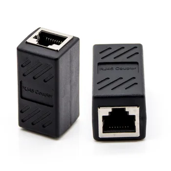 

1pc RJ45 Coupler Network Connector Female to Female LAN Splitter Adapter Ethernet Network Cable Extension Adapter with Shield