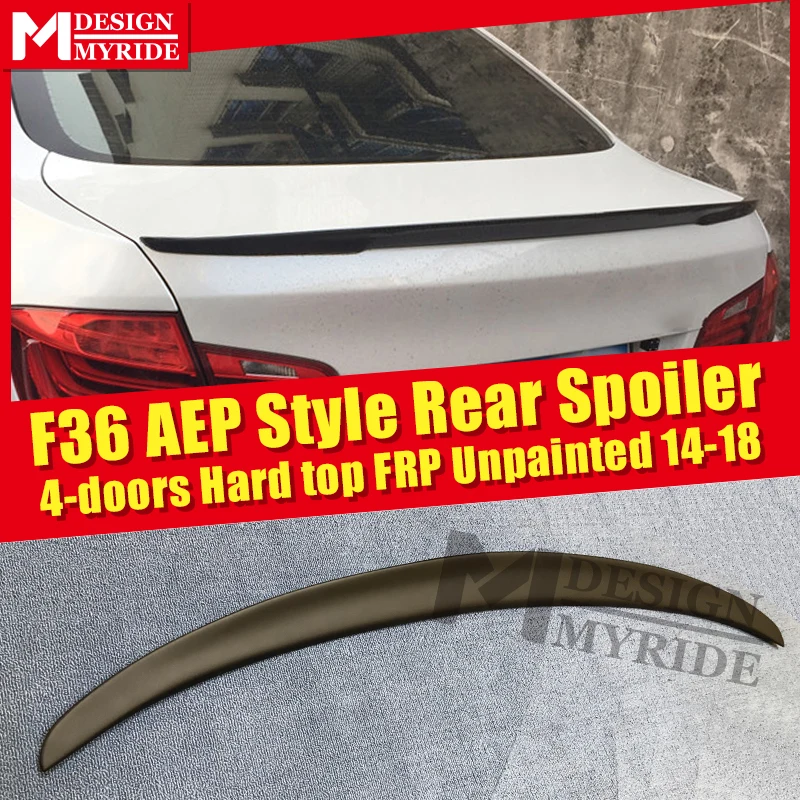 F36 спойлер FRP Неокрашенный заднего крыла Подходит для BMW 4-Series 420i 428i 430i 4-дверный