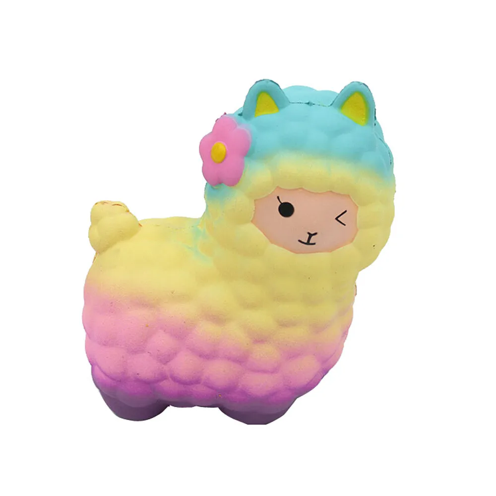Игрушка для снятия стресса сжимаемые игрушки Jumbo Sheep Cute Alpaca супер медленно поднимающиеся ароматизированные забавные игрушки для животных