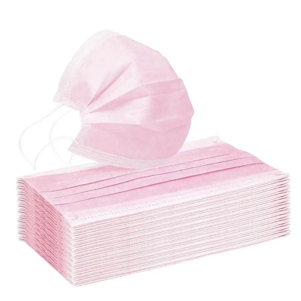 100/50/10pcs Pink Disposable Face Mask Fashion Outdoor Youre Too Close Pink Outdoor Sports Masque mascarillas desechables 2