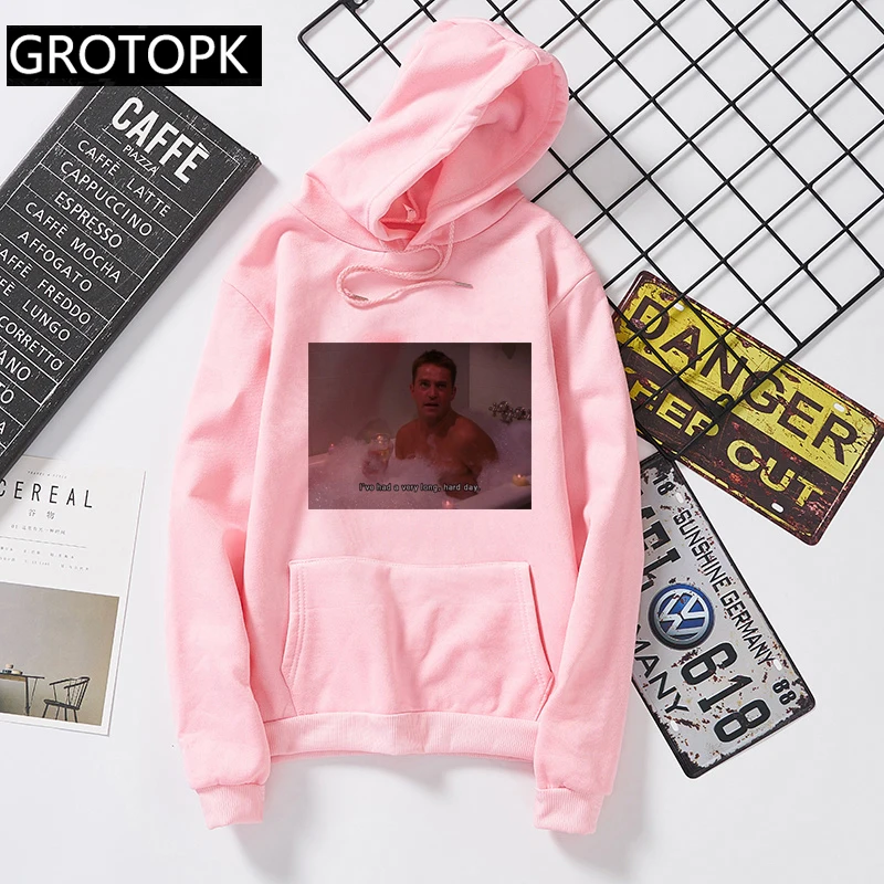 Grotopk Ive Had A очень Длинная толстовка с капюшоном, Модный женский пуловер, осенне-зимняя хлопковая толстовка с капюшоном, женские топы, Повседневная Уличная одежда