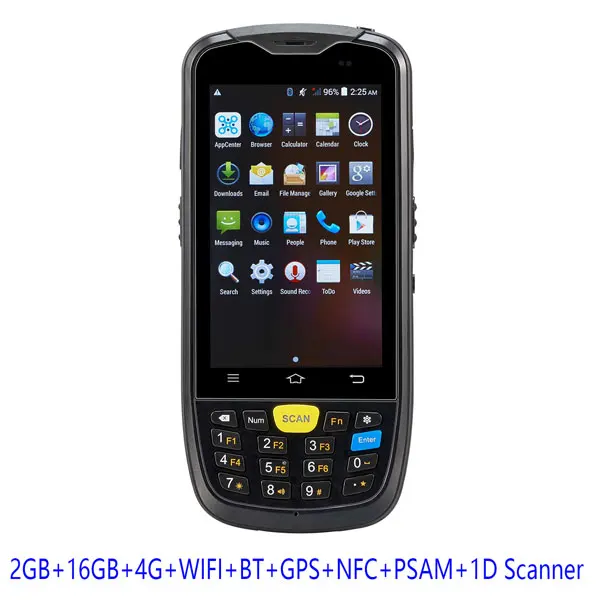 IssyzonePOS Android Touch КПК 1D/2D сканер NFC Bluetooth gps безопасный Psam 4G двухдиапазонный Wifi съемный аккумулятор для промышленный Линейный Маркер - Цвет: 1D  Scanner-BK