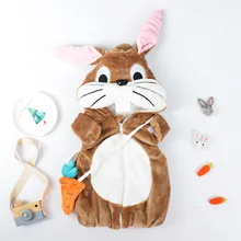 Autumn And Winter New Products tengol Children Warm Waistcoat Bugs Bunny Modeling BABY'S Vest Plush plus