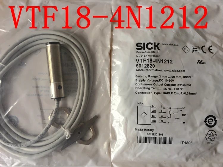 VTF18-4N1212 VTF18-4P1212 фотоэлектрический переключатель Sick Сенсор 100% новый и оригинальный