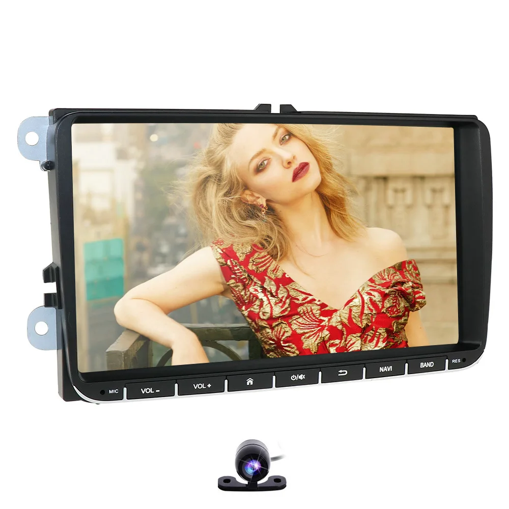 2 din 9 ''Android 9,0 2G ram радио стерео gps Navi для VW Passat B6 CC Polo GOLF 5 6 Touran Jetta Tiguan Magotan Seat BT SWC