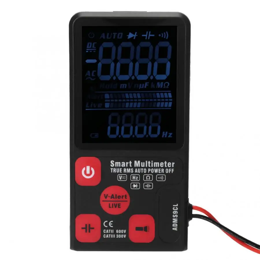 BSIDE ADMS9CL 9999 отсчетов цифровой мультиметр AC DC измеритель напряжения с шнурком